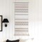 Boho Woven Wall Hanging Tapestry – Handmade Black, Beige & Cream Tassel Wall Art for Bedroom, Living Room, Dorm, Nursery, or Apartment, 16" x 39"